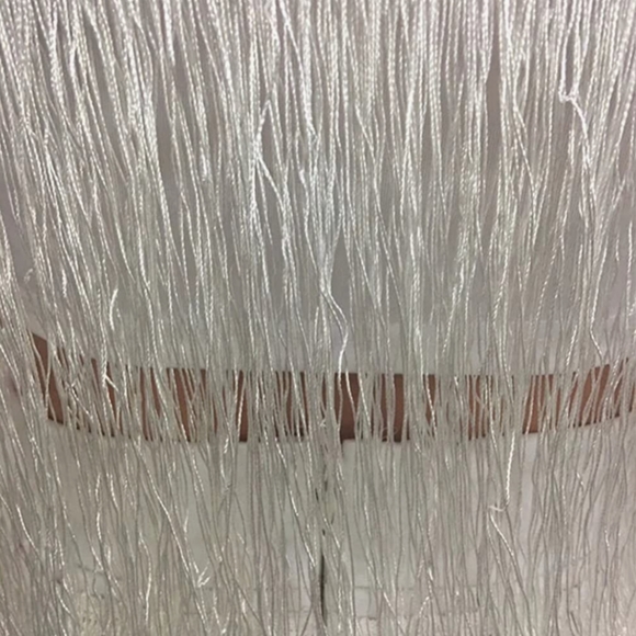 *Sold*White Fringe 2pc set - Picture 3 of 6